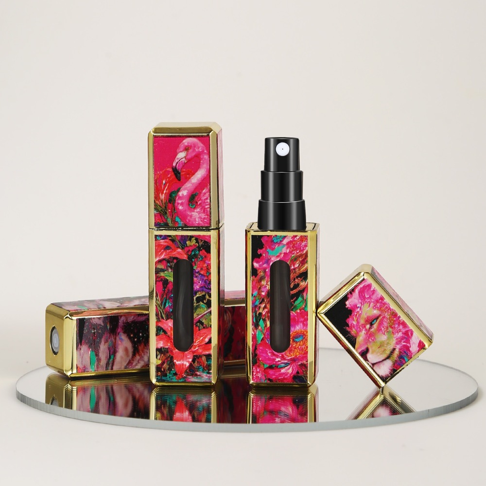 5ml mini parfumflesjes, leeg, draagbaar, lege cosmetische containers, navulbaar, opbergspray, draaibare sprayflacon