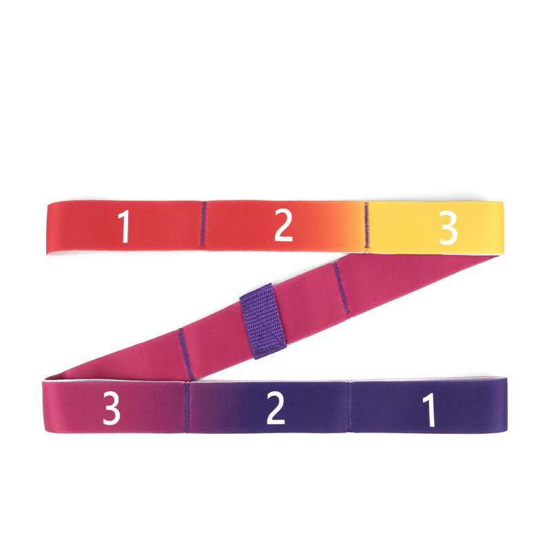 9-Grid Yoga Stretch Riem Gesegmenteerde Dans Vormgeven Lichaam Elastisch Touw Training Extra Weerstand Stretching Riem: MULTI
