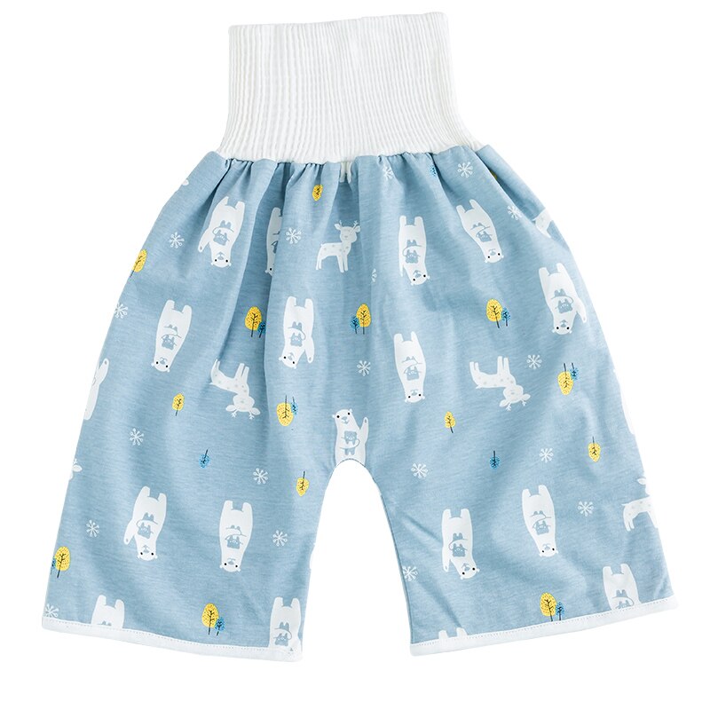 Baby Ausbildung Hosen 2 in 1 Babys freundlicher Windel Wasserdicht Wiederverwendbare Baumwolle Schlauch Röcke Leckage matt Abdeckung Schlafen Bett Kleidung: 12