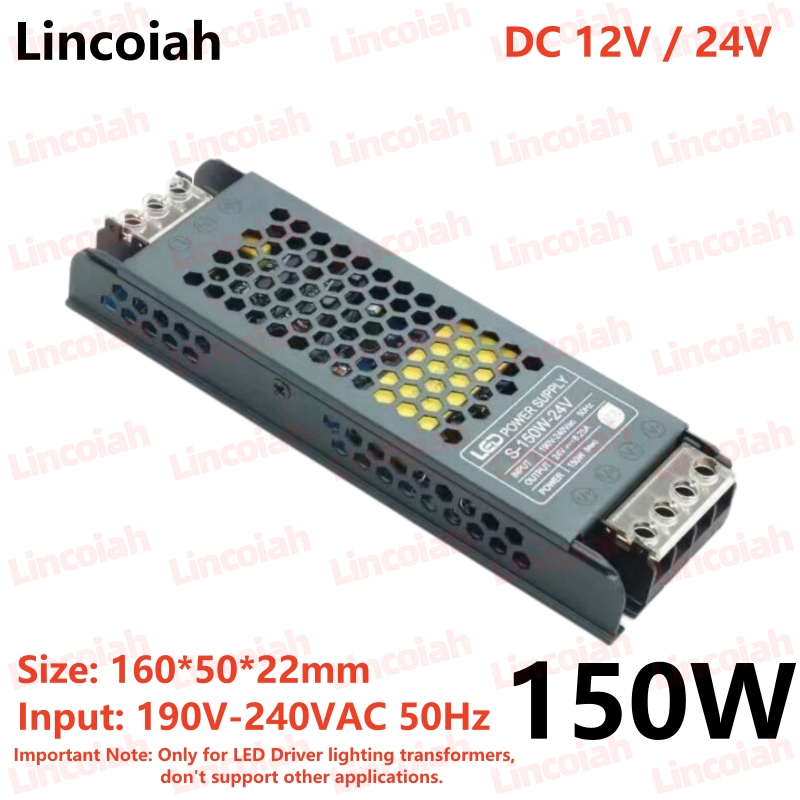 Beleuchtungstransformator DC 12V/24V Netzteiladapter 5A 12A Ultradünne LED-Streifenschalter-Treiberlampe 60W 100W 150W 200W 300W 400W: Blau / 12V