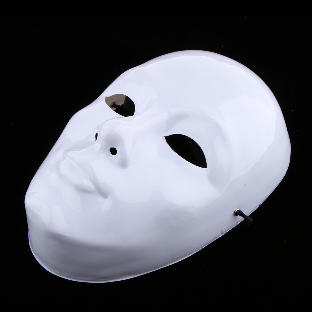 Diy umalet maske hvid blank ansigtsmaske maskerade kostume masker til festdekoration tilbehør