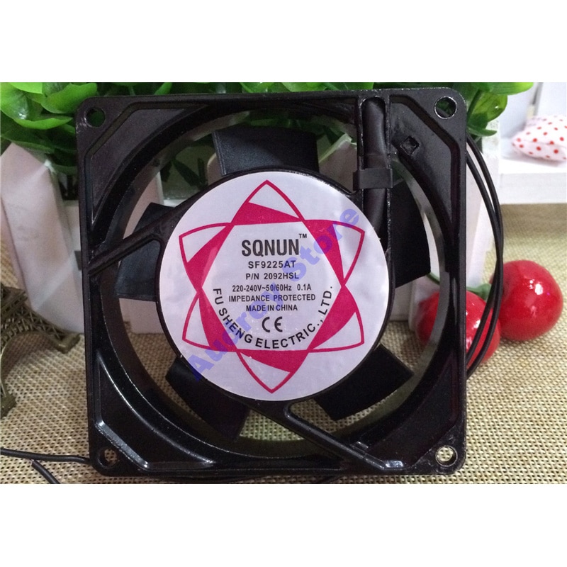 9cm 220V 90*90*25MM Silent axial flow metal air blower 13W 2700rpm Cooling fan