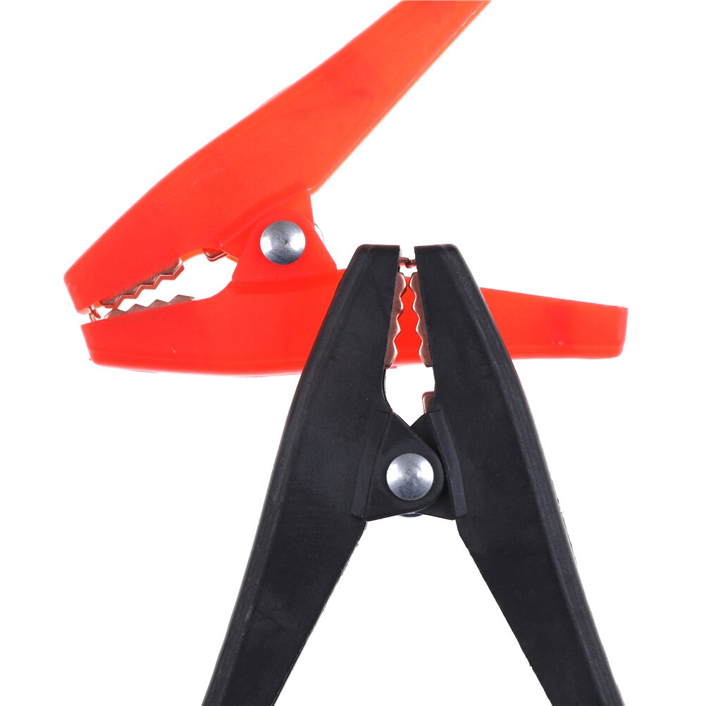 2 Stuks Volledig 100A Geïsoleerde Auto Batterij Krokodil Alligator Plastic Elektrische Clip Klem Rood/Zwart 90Mm Lengte