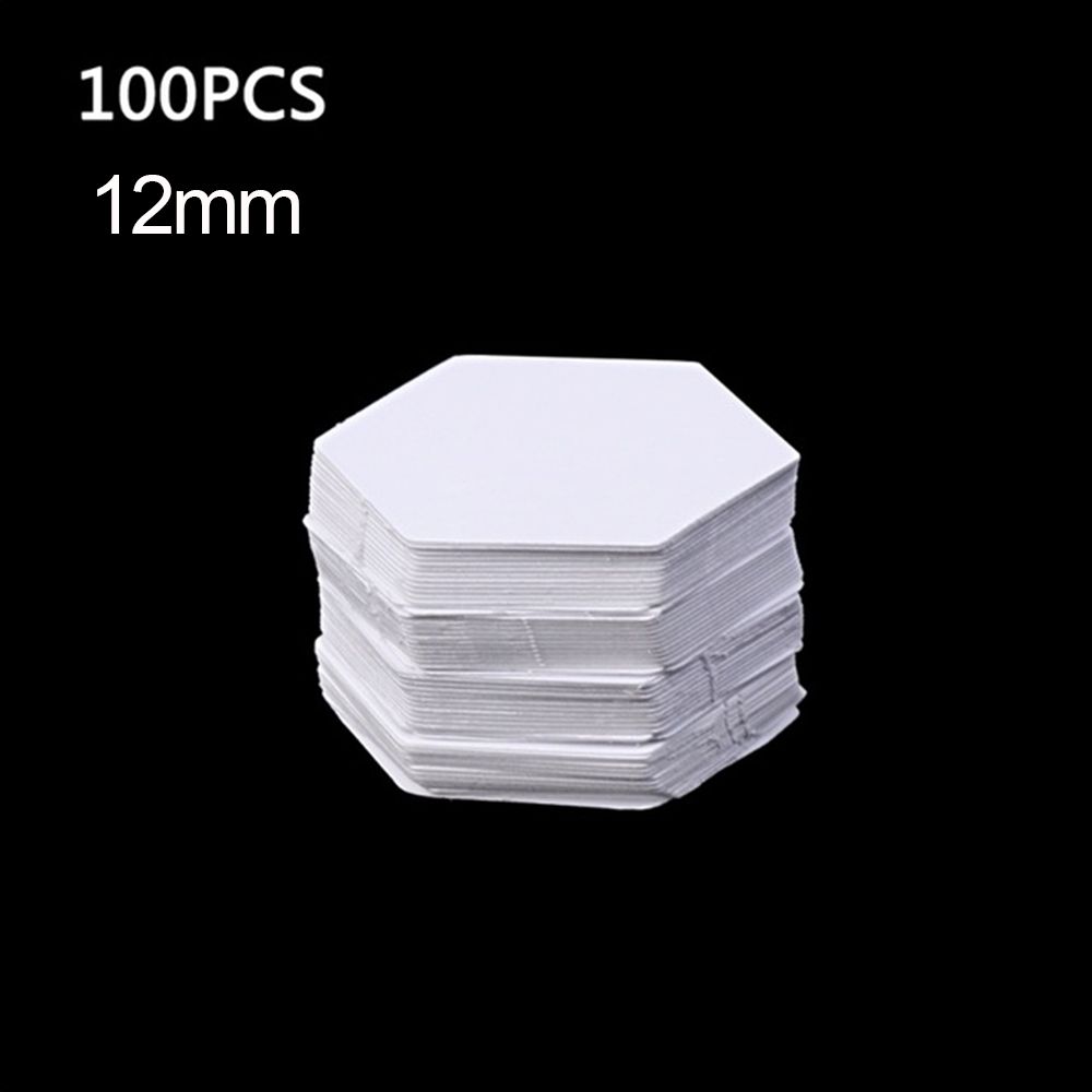 100 szt. wzorów do szycia, majsterkowania, patchworku, pikowania papieru, szablonów sześciokątnych, tkanin odzieżowych: Jasnoszary