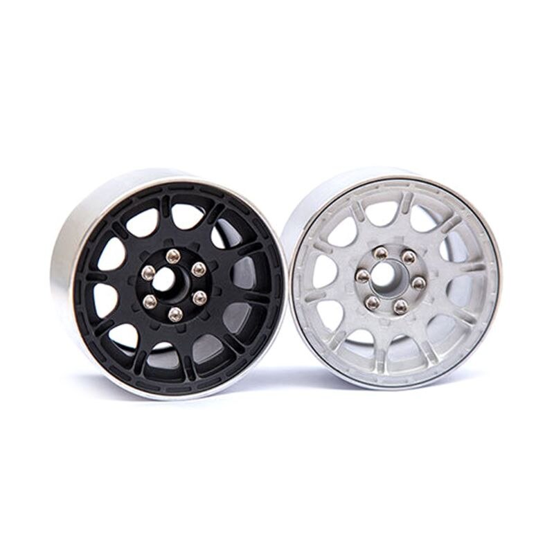 2.2 tommers metall beadlock hjulfelg til trx 4 90046 rr10 universell rc beltebil  p31b