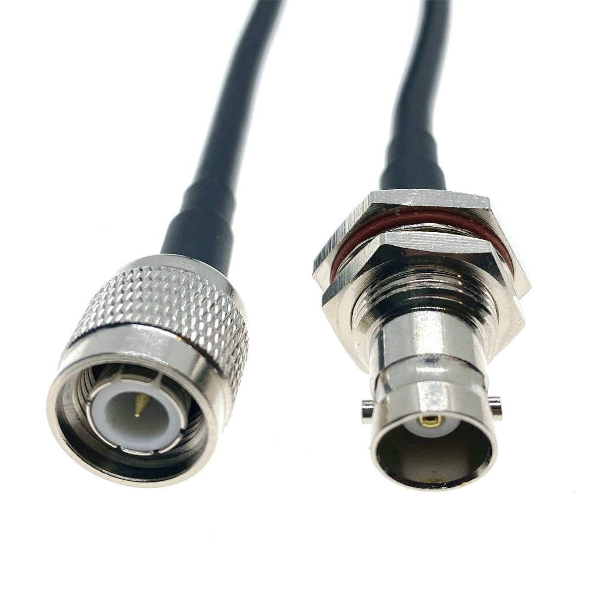 TNC Male to BNC Female jack Bulkhea Adapter RG58 RF Coaxial Cable 50 Ohm for Video Camera System BNC Coax Extension Pigtail Cord