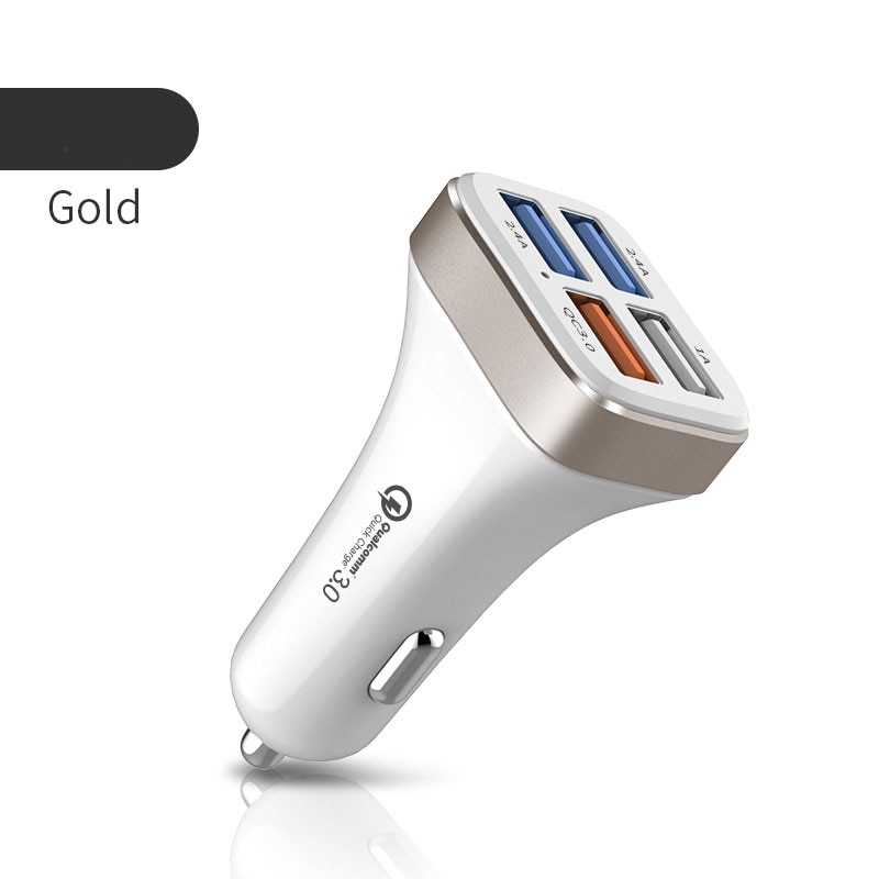 QC 3.0 fast charging universal Plug car charger 3.1a car charging 4 USB QC3.0 car charging fast charging for Phone