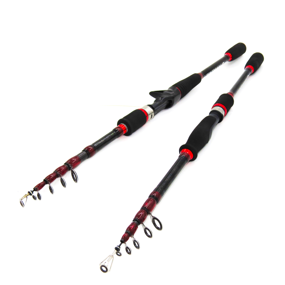 Carbon Telescopic Fishing Rod Carp Pole For Pike 1.8m 2.1m 2.4m 2.7m Carbon Fiber Spinning Fishing Rod Bait Casting