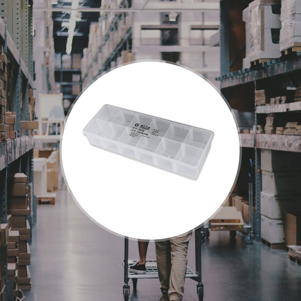 1223 Plastic Tool Box Transparent Toolbox Electronic Components Screw Storage Box Electronic Plastic Parts Tool Boxes