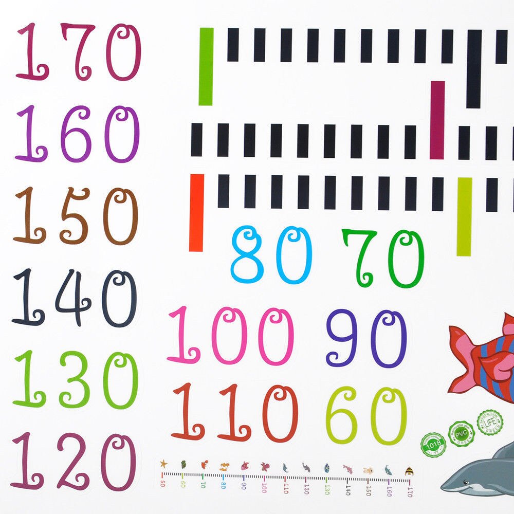 Wall Sticker Removable Height Chart Measure Wall Sticker Decal for Kids Baby Room 3D Wall Stickers Decal Home Decor Apr4