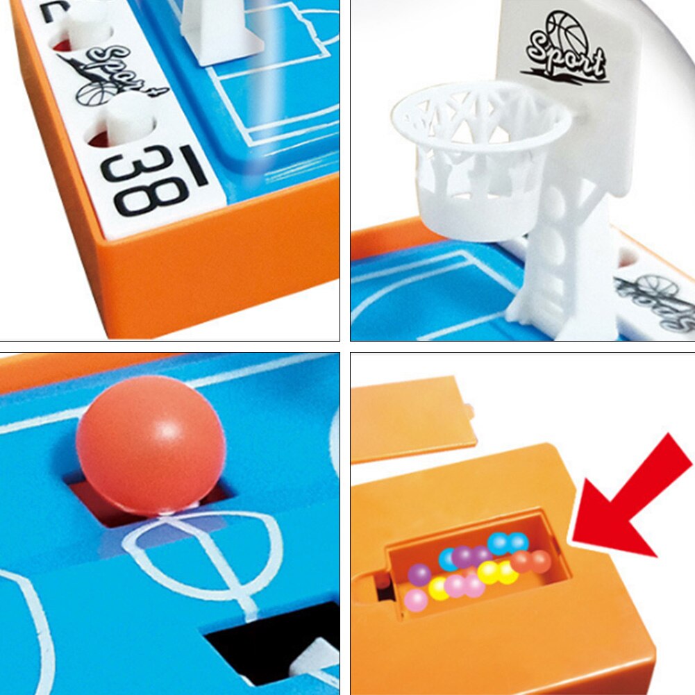 Desktop Shooting Game Mini Portable Funny 2 Players Parent Child Children Family Party Hoops Finger Basketball Toy Handheld