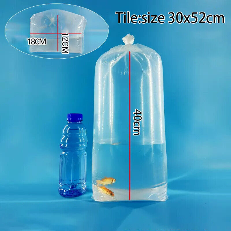 50 Uds. Bolsas de respiración para acuario bolsas de respiración transporte LongLife peces camarones bolsas de plástico a prueba de fugas para peces vivos duraderos