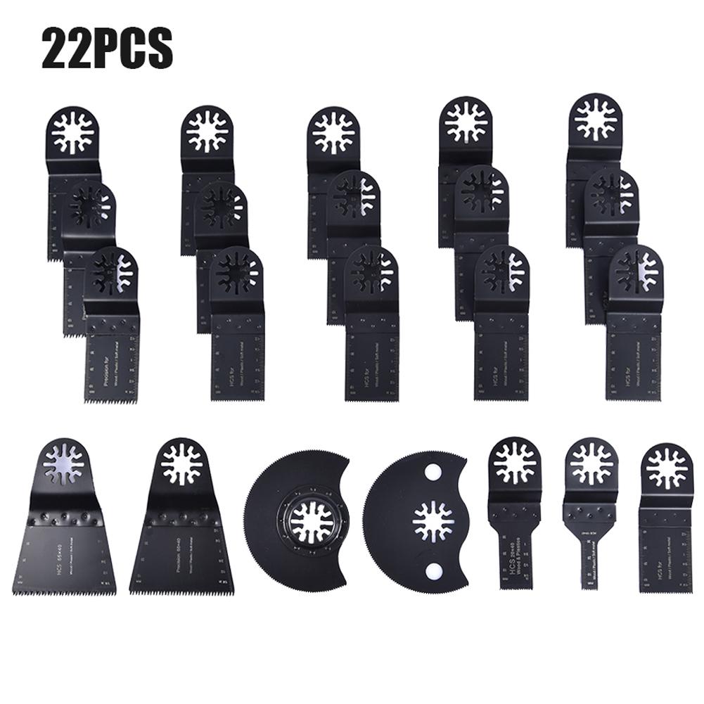 Outils de réparation pour bois, métal et plastique, lames de scie à oscillation 22 pièces