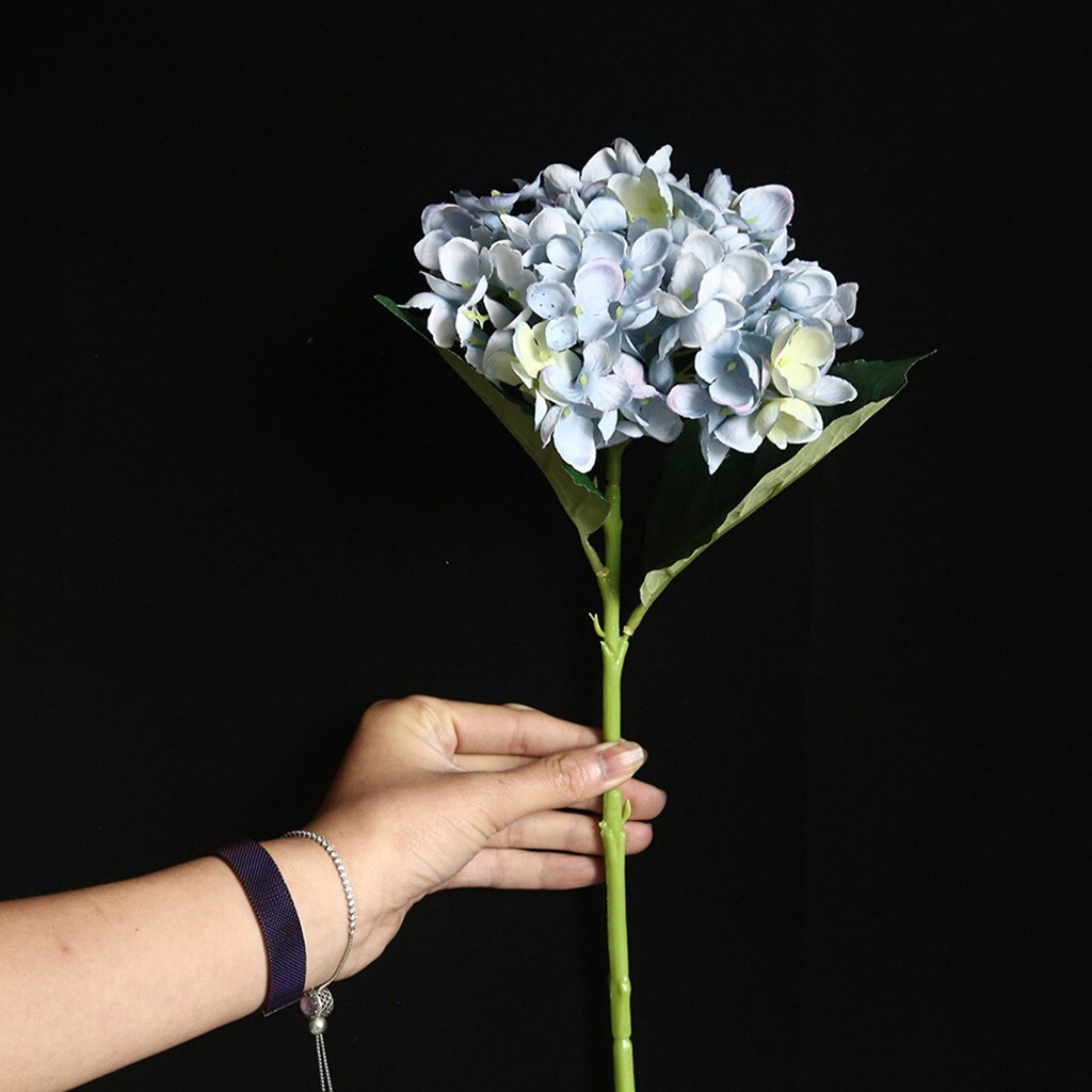 46cm Silk Artificial Flowers Hydrangea Wedding Decoration White Artificial Flowers Spring Hydrangea Wedding Flowers Decoration: J