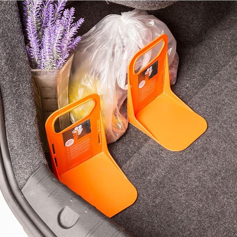 Pp bil bagagerum fast rackholder auto ting opbevaring beskyttelse bagage stativ multifunktionel rystesikker til drikke mad frugt