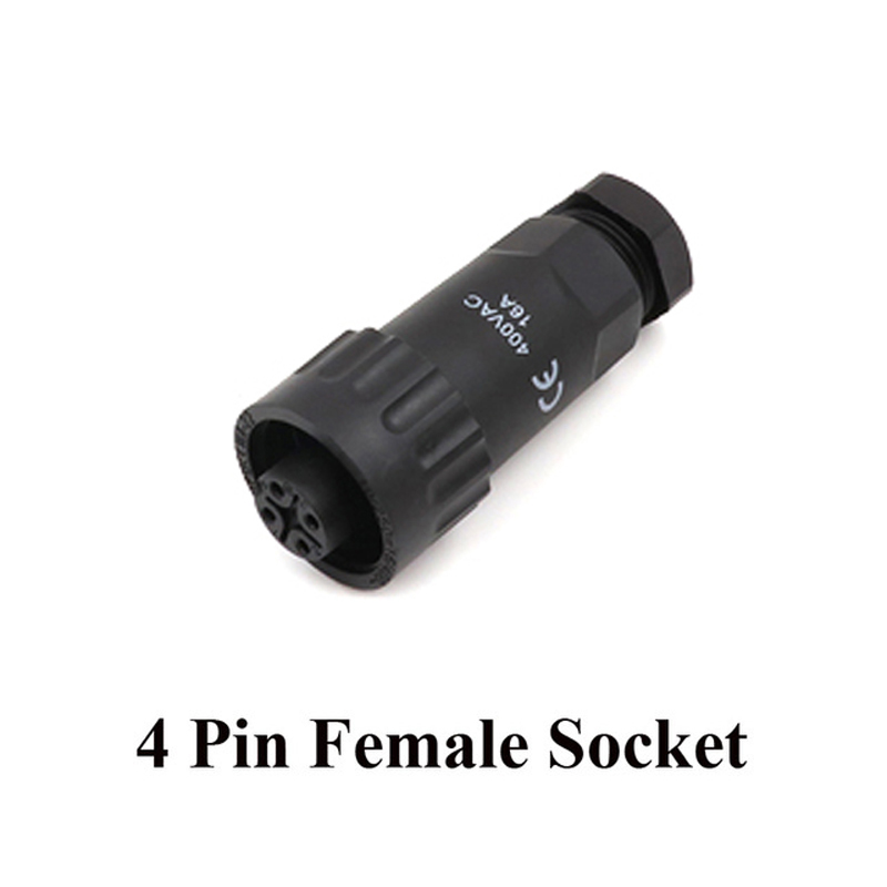 Original Weipu Connector WA22 IP67 Waterproof 4 Pin 7 Pin Cable Connector Plug Panel Socket Screw Termination: 4 Pin Female Socket