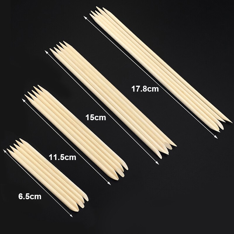 10 st träpinne nail art strass remover verktyg nagelprickande verktyg för nagelband pusher nagelband ta bort verktyg gafflar för naglar