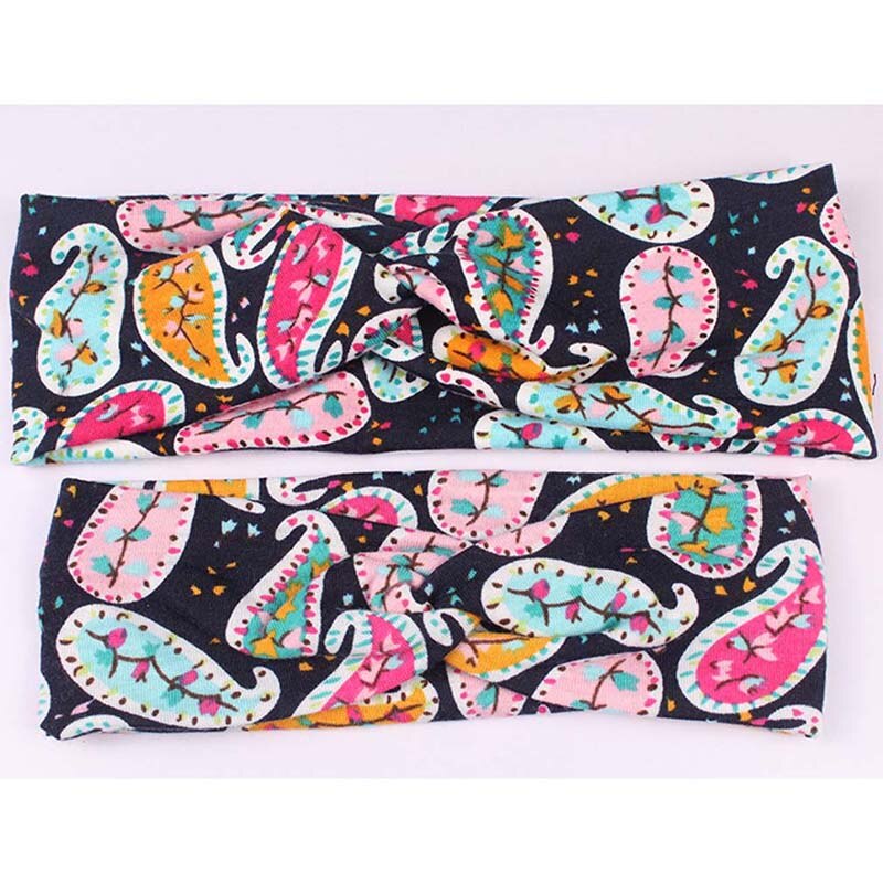2 Stks/set Mom Moeder & Dochter Kids Baby Meisje Boog Hoofdband Haarband Accessoires Ouder-kind Familie Hoofddeksels: Pattern 5
