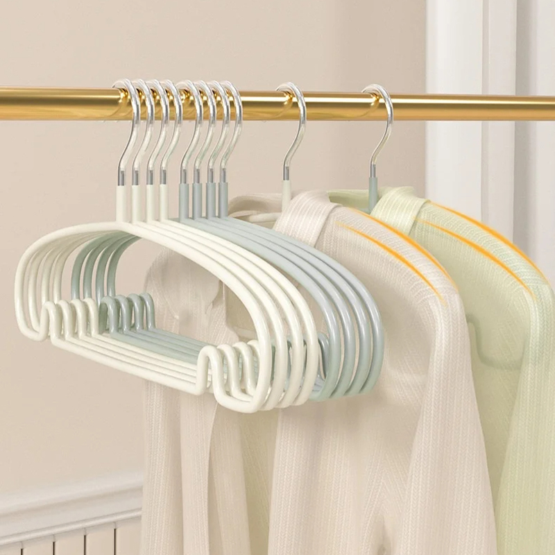 Cintres Ronds Antidérapants pour Vêtements, Gain de Place, pour Manteau, Pull, Vestes et viser
