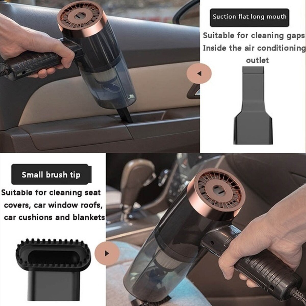 Portable Car Vacuum Cleaner High Suction Handheld For Car Wet And Dry dual-use Vacuum Cleaner Rechargeable Mini Vacuum Cleaner