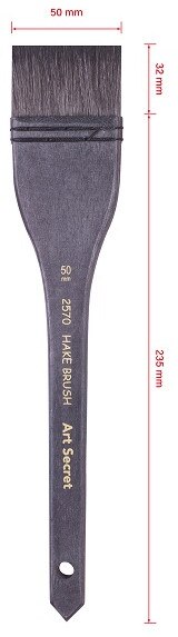 ArtSecret-dibujo de acuarela 2570 de alto grado, pincel negro grande, mezcla de pelo de ardilla, mango de madera, pinturas acrílicas, suministros de arte: Azul