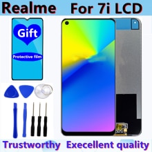 100% Original LCD Für Realme 7i LCD Anzeige Bildschirm Für RMX2103 Snapdragon 662 LCD Anzeige Bildschirm Digitizer Reparatur Teile