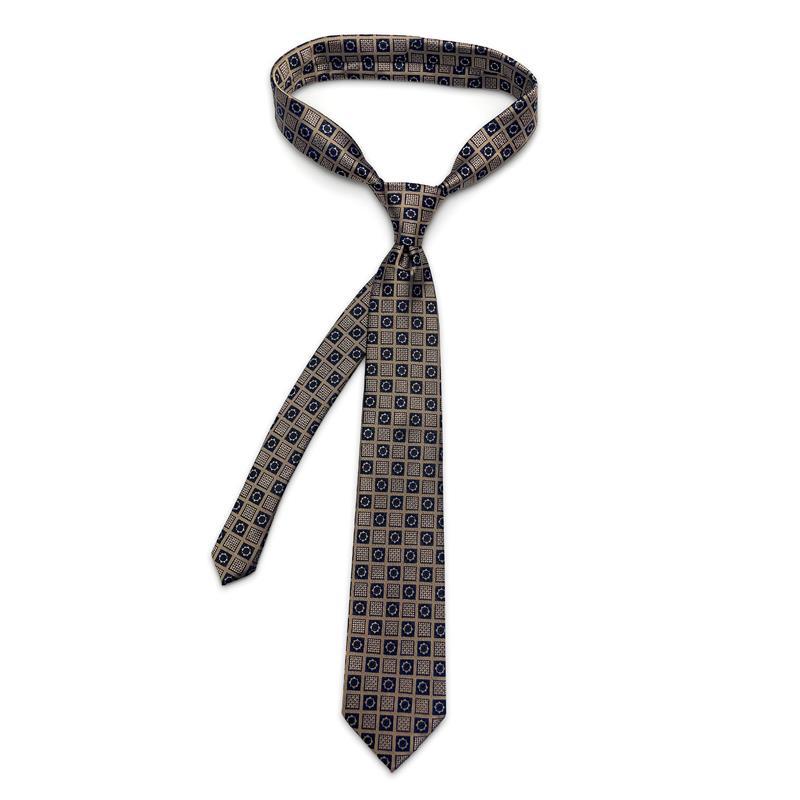 Corbata de lujo de 8CM para hombre, corbatas a cuadros de lunares para hombre, novio, padrino de boda, tejido Jacquard, Ascot, accesorios formales para de negocios
