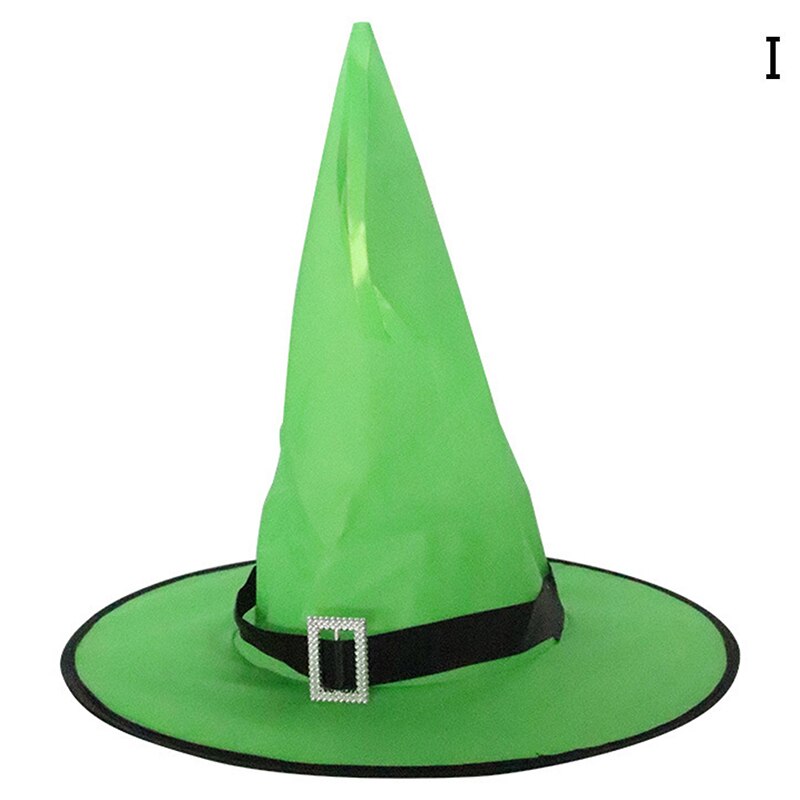 1pcs Halloween Witch Hat Glowing Witches Hat Hanging Halloween Home Party Decor Suspension Tree Glowing Hat Cosplay Costume: I no LED Light