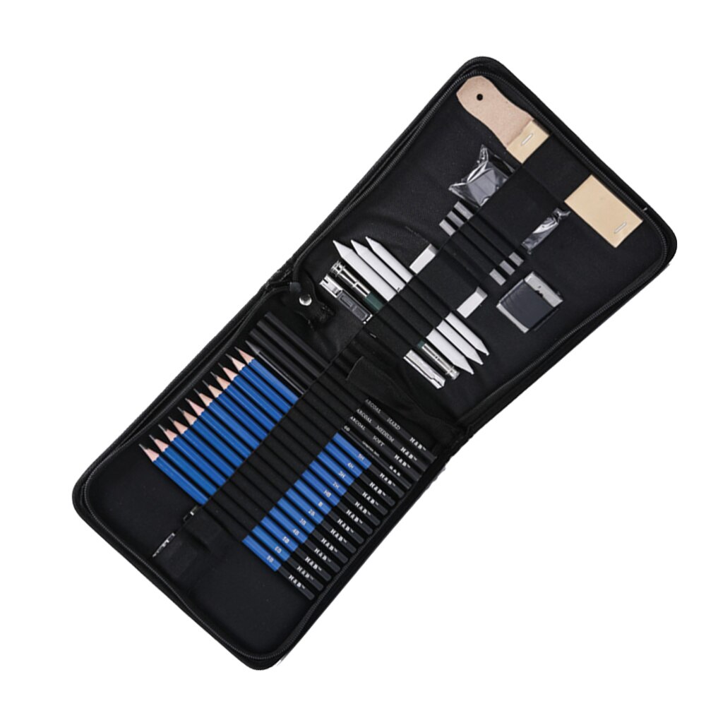 32pcs Drawing Pencil Set Painting Tool Kit Pencil Sketch Suit Art Painting Stationery Supplies: Default Title