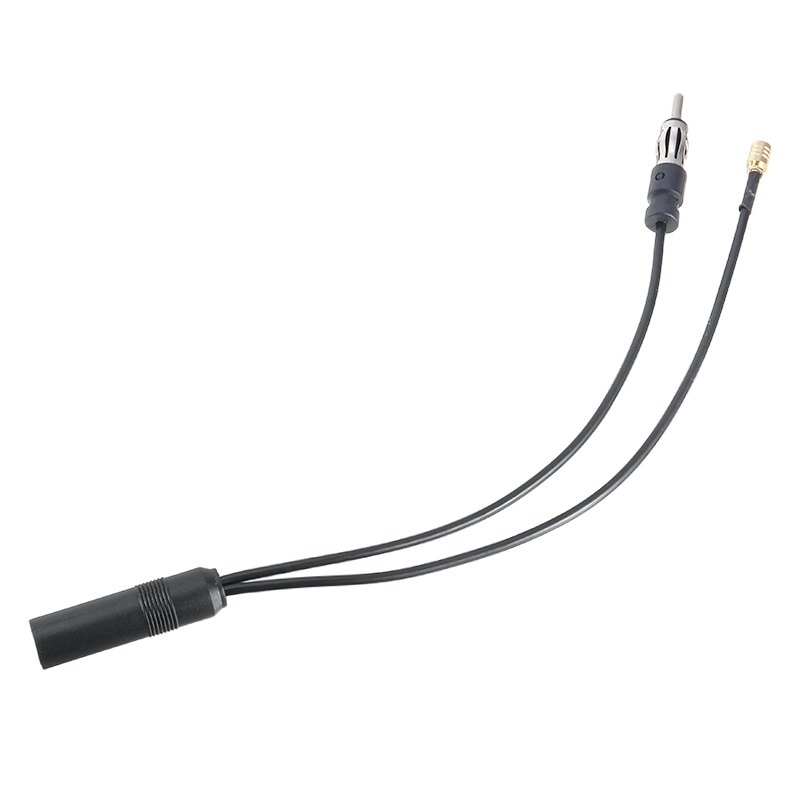 FM/AM DAB+Antenna Splitter Adapter Cable SMB DIN Converter DAB Car Radio FM AM Lead Splitter Active Plug Adapters