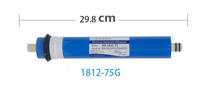 2 uds., 75gpd, filtro de osmosis inversa, 1812-75 membranas, filtros de agua, cartuchos, membrana de filtro de sistema ro