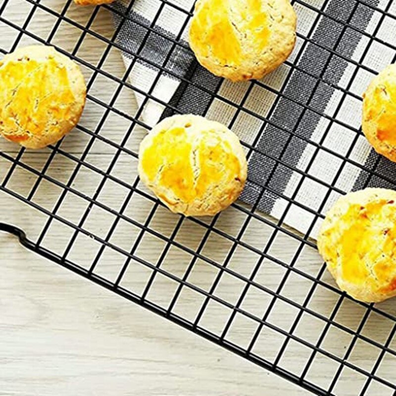 Cooling Baking Rack, Drying Wire Racks, Size 11 inchX10 inch,Thick Heavy Duty Commercial Grid Rack (3 Pack)