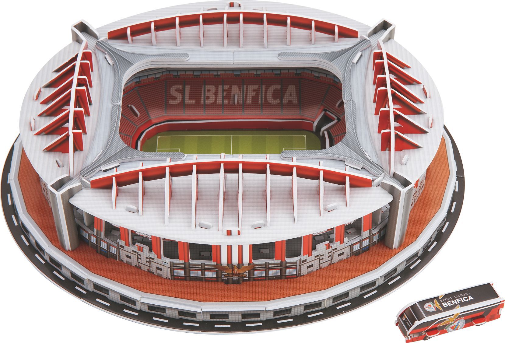 Puzzle classico fai da te Puzzle 3D stadio di calcio mondiale parco giochi di calcio europeo assemblato modello di edificio Puzzle giocattoli per bambini: 128