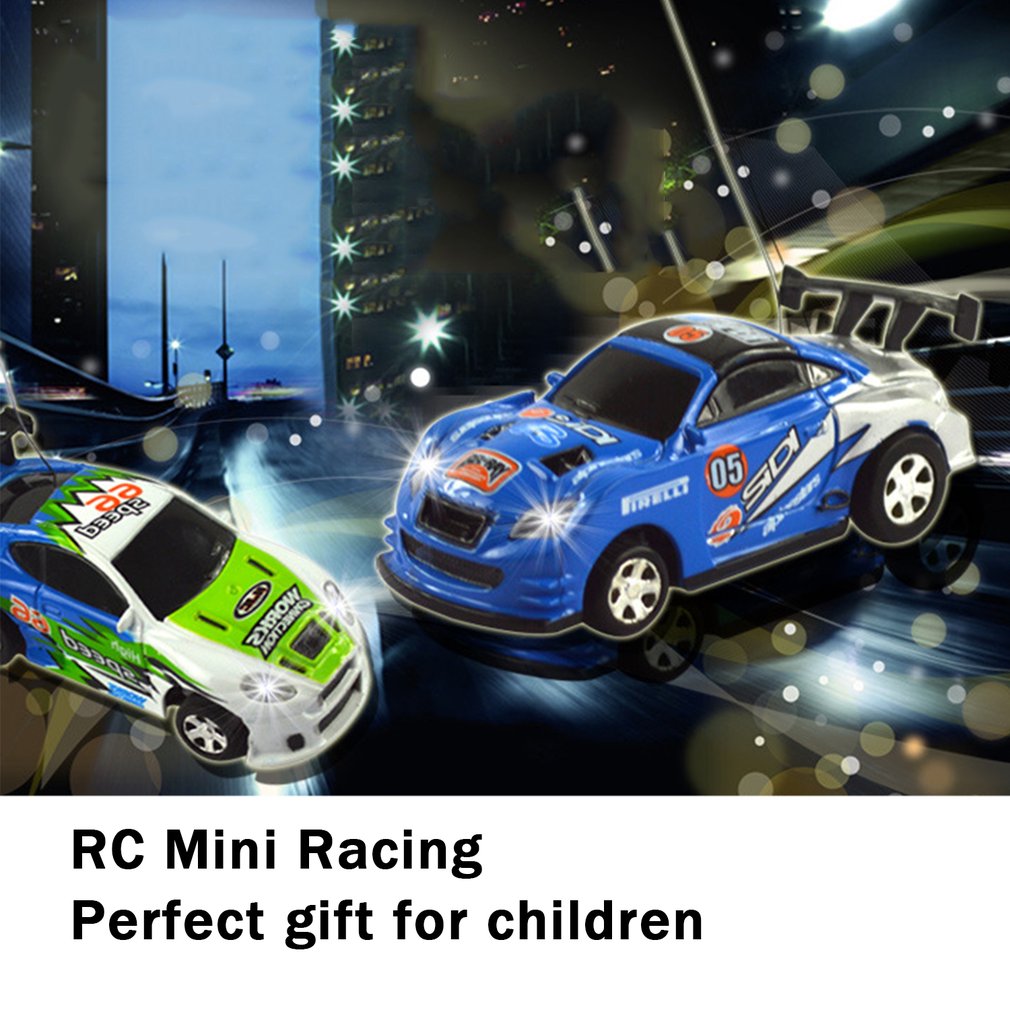 Multi-color Verkoop Afstandsbediening Auto Coke Can Mini Rc Car Radio Remote Control Micro Racewagen Speelgoed voor Kid Kerstcadeaus