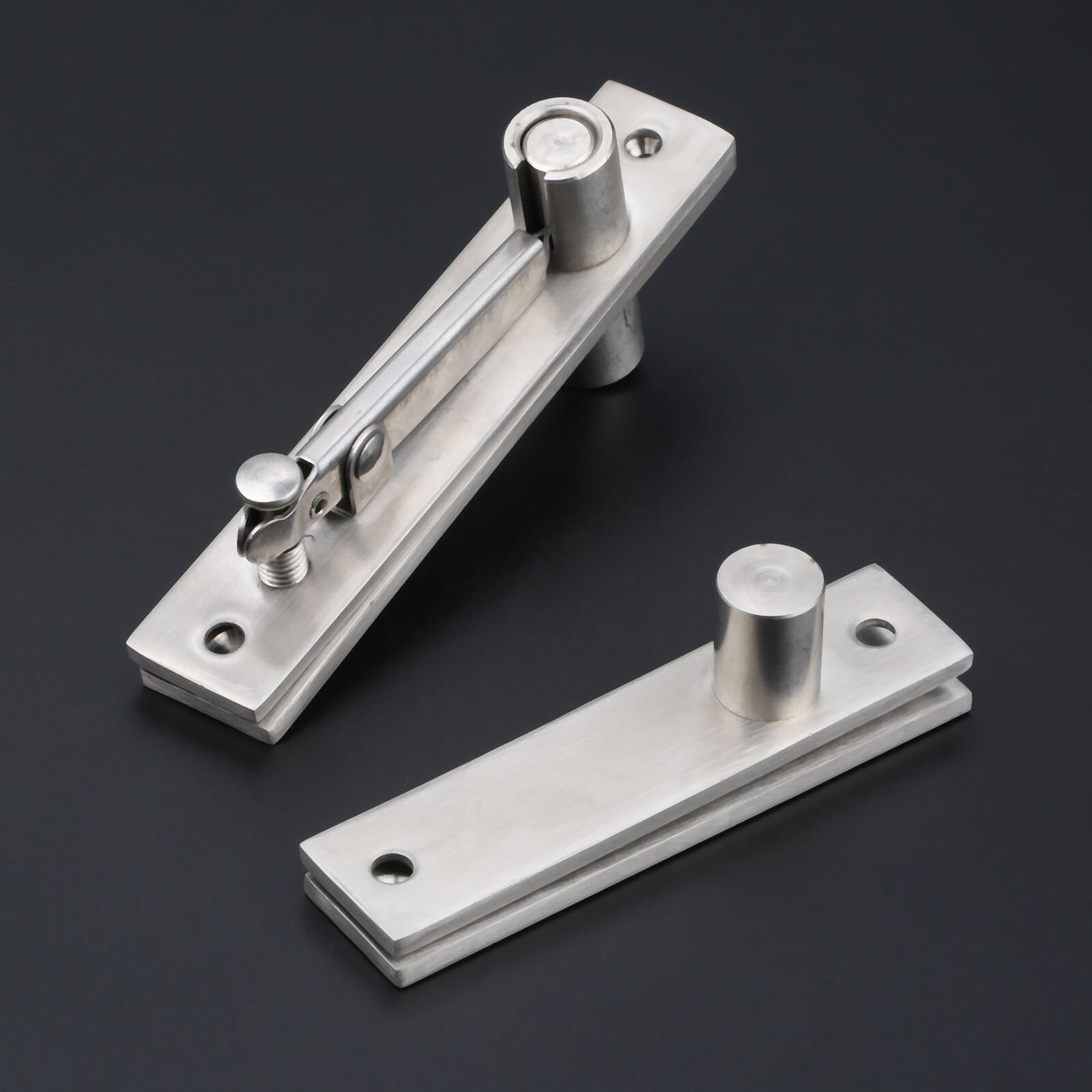 1 Set Stainless Steel 360°Rotatable Heavy Duty Door Top Bottom Pivot Hinge Steel Door Hinge Hardware
