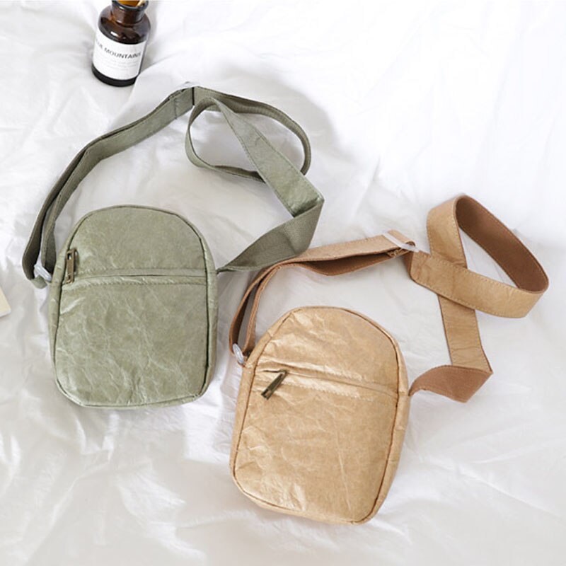 Hylhexyr Mini Handbag Women's Kraft Paper Shoulder Bag Messenger Bags