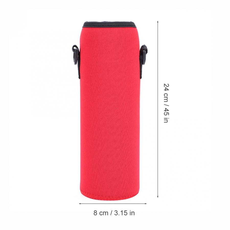 1L Sacchetto Della Bottiglia di Acqua di Campeggio Esterna Escursioni Bollitore Sacchetto Del Sacchetto Supporto Della Bottiglia di Acqua Portatile da Viaggio per Lo Zaino in neoprene Termico