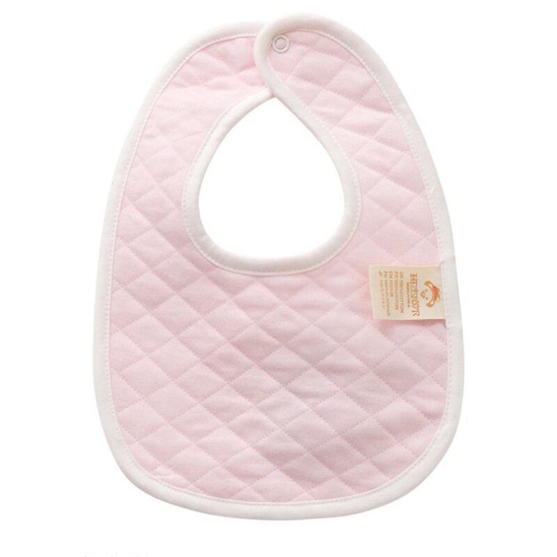Saliva Towel Feeding Lunch Bandana Apron Bibs Cloths Children Accessories Baby Kids Cotton Bibs 1PC Baby Bib: Pink
