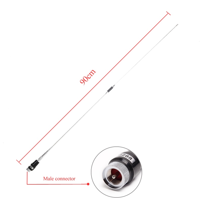 NAGOYA M288 double bande VHF/UHF 144/430MHz 3.5/6.0dBi haut Gain Radio de voiture Amateur Mobile/Station antenne mise à niveau M285 antenne