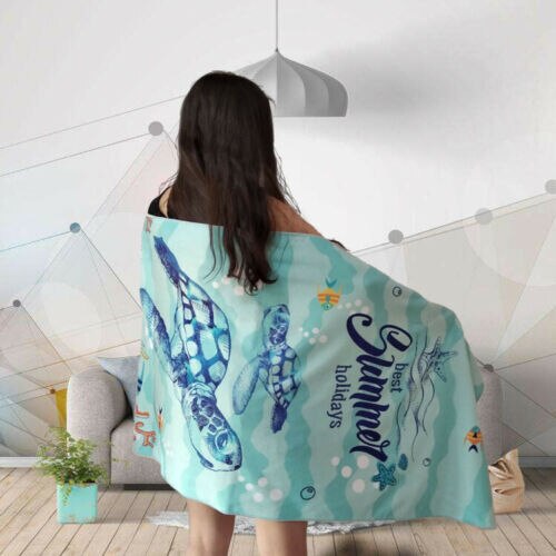 Zomer Camping Microfiber Strandlaken Gym Bad Reizen Sport Zwemmen Kinderen: Grijs