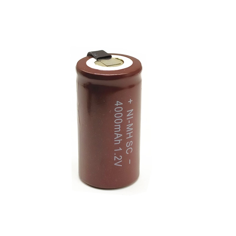 SC rechargeable battery sub battery SC Ni-MH battery with nickel 1.2V 4000mAh for Flashlight/emergency light Electric tool