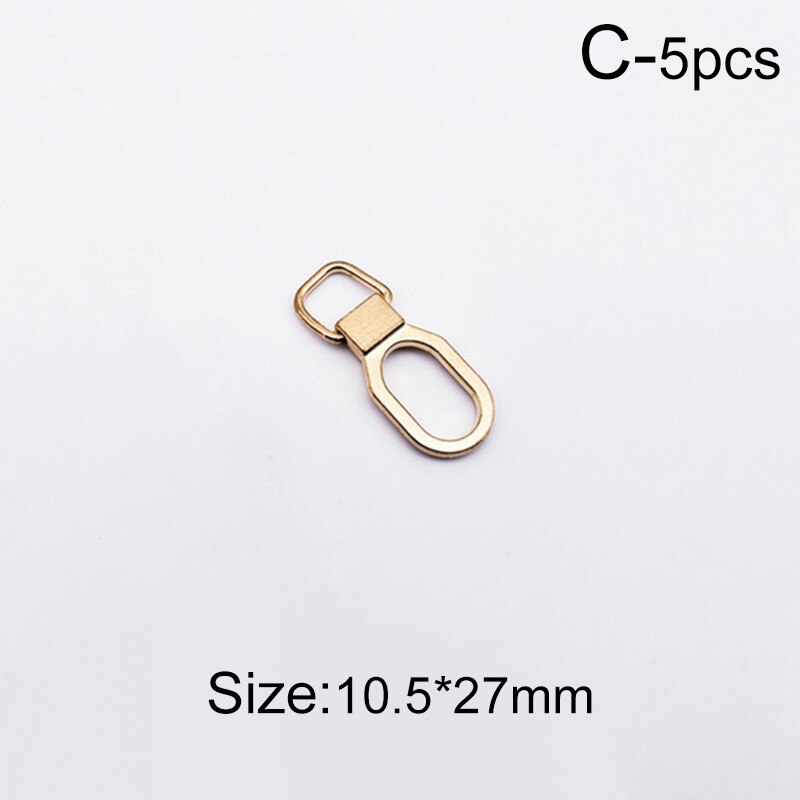 Extractor de cremallera Universal de 5 piezas, cabeza de cremallera desmontable, Kits de reparación de repuesto instantáneo para deslizador de cremallera, Kits de costura artesanal DIY: C