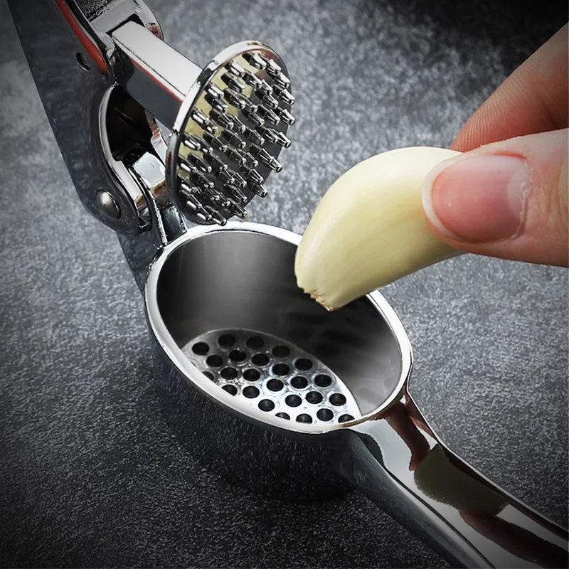 Zinklegering Knoflookpers Handmatig Gepureerde Knoflook Machine Knoflook Crusher Handheld Koken Gember Crusher Keuken Gereedschap