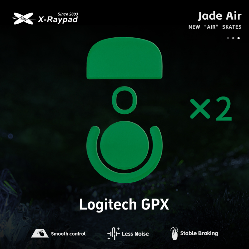 X-raypad jade air mouse skates – tysta och snabba: Himmelsblå
