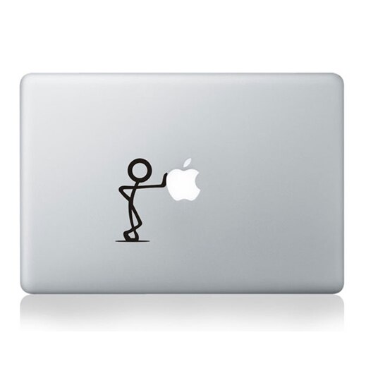 Funny Cartoon Laptop Partial Sticker for Apple Macbook Pro Air Retina 11 12 13 15 Laptop PVC Vinyl Decal laptop Skin Sticker: MB black-Part A(2)