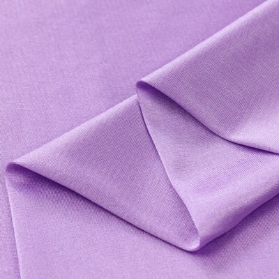 High-elastic and light-elastic knit Ribery fabric lining lining chiffon skirt fabric elastic force. soft. Drape. Silk luster.: 3 Light purple