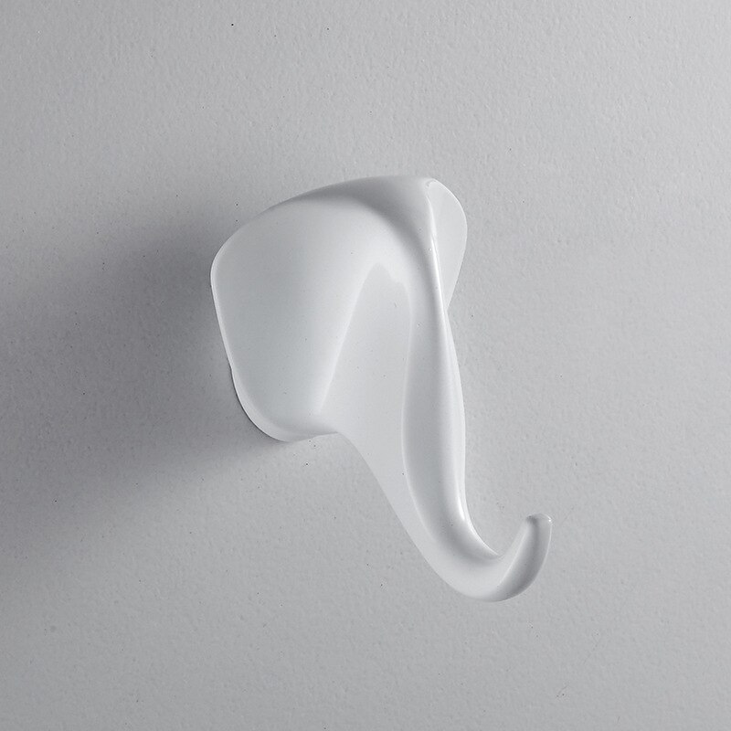 Hertenkop enkele kledinghaak dierenhaak wanddecoratie kapstok huisdecoratie eenvoudig hert paard olifant: Witte olifant