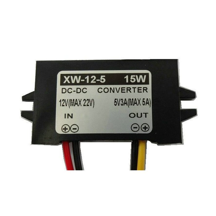 Auto 3A 15 W DC 12 V naar 5 V Step Down Power Converter Adapter Voeding Universele decoratie en Duurzaam Praktische l0415