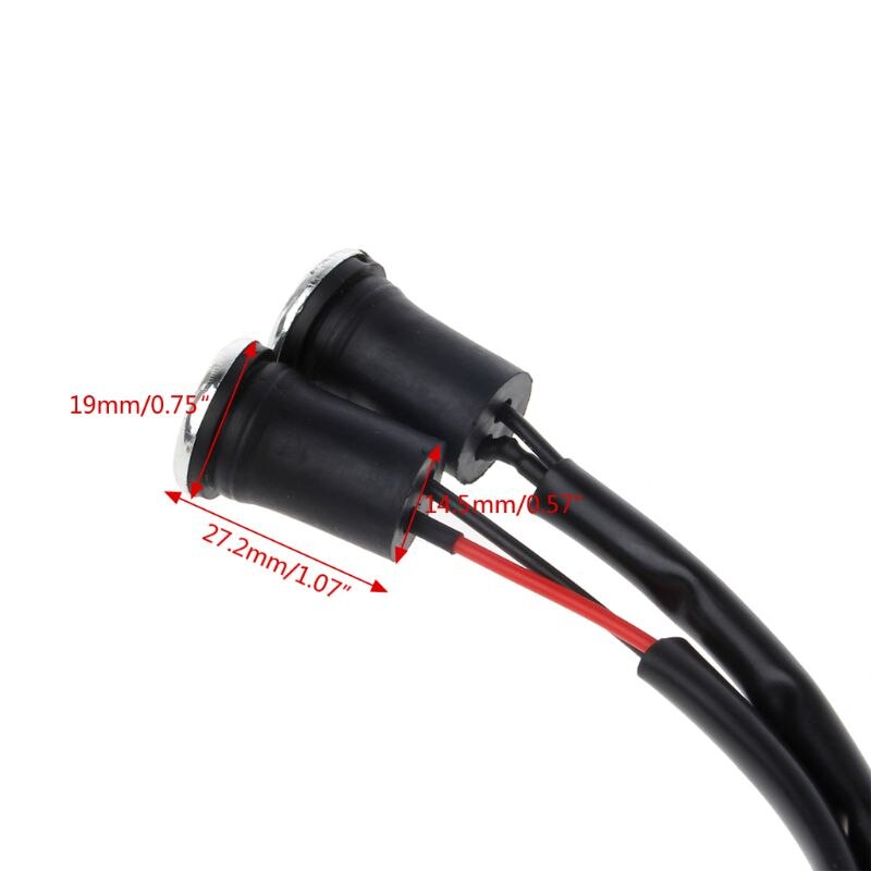 2 stk neutral omvendt motorcykel n / r lysindikator atv lys gear til 50cc 110cc 125cc 150cc 200cc 250cc