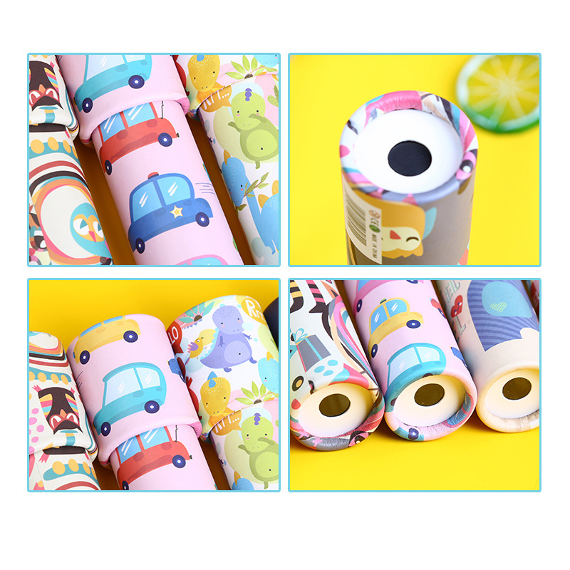 Cartoon Dieren 3D Papieren Kaart Magische Draaien Caleidoscoop voor kids Kleurrijke Wereld Caleidoscoop Kinderen Educatief Speelgoed